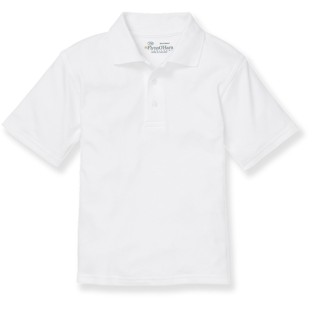 Two Flynn O’Hara short sleeve white polos